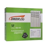 Радиатор алюминиевый TUNDUK 500 x 96 мм, 12 секций