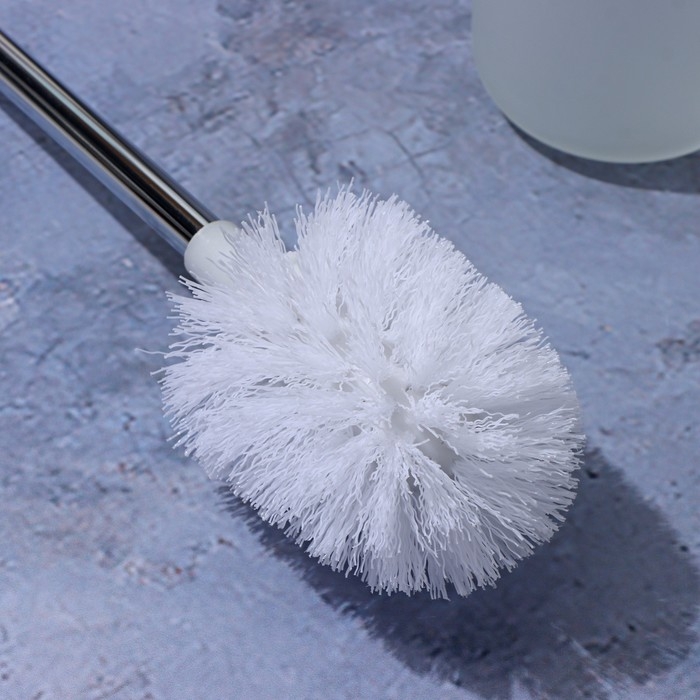 Ёрш для унитаза с подставкой настенный Штольц St&ouml;lz &laquo;Нео&raquo;, 12&times;14&times;36 см, цвет хромированный