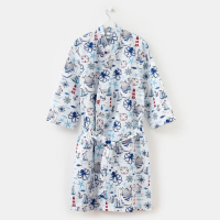 Халат мужской Этель "Капитан" рукав 3/4, размер 46-48, вафля 200г/м2, 100% хлопок Халат мужской Этель "Капитан" рукав 3/4, размер 46-48, вафля 200г/м2, 100% хлопок