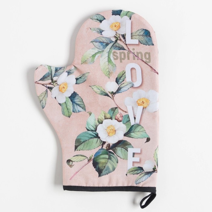 Кухонный набор Кухонный набор "Love",варежка-прихватка 20х28см, лопатка деревянная