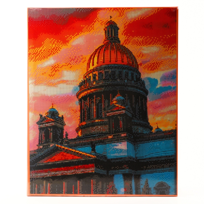 Алмазная мозаика с полным заполнением на холсте с подрамником &laquo;Санкт-Петербург. Исаакиевский собор&raquo;, 40 х 50 см