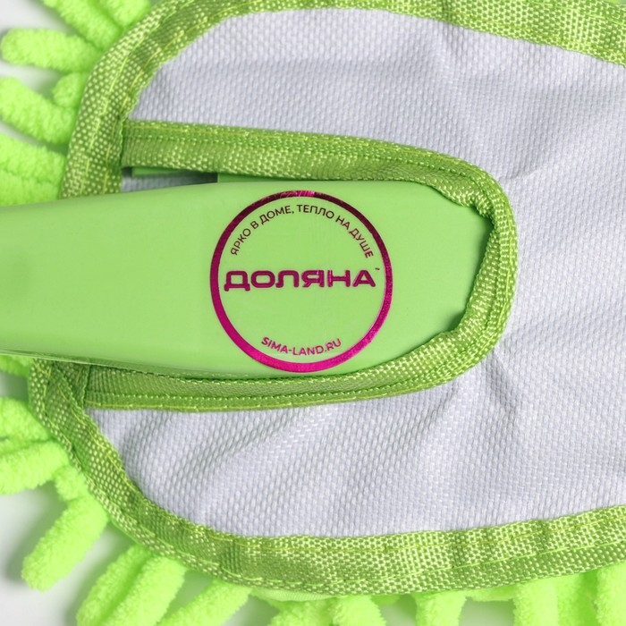 Щётка для уборки Доляна, насадка из микрофибры, 32&times;14 см, букли, цвет МИКС