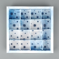 Коробка под 16 конфет с ячейками &laquo;Счастливого Нового года&raquo;, 19 х 19 х 3 см, Новый год