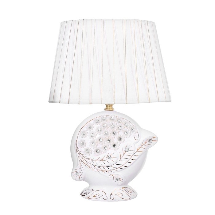 Настольная лампа Настольная лампа "Новелла" Е14 40Вт белый 28х40 см RISALUX