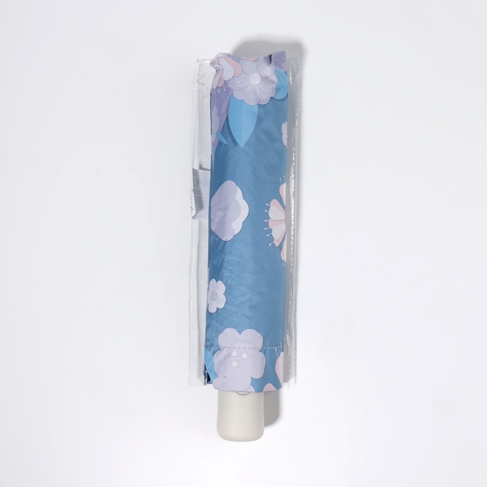 Зонт автоматический &laquo;Цветы&raquo;, 3 сложения, 8 спиц, R = 48/55 см, D = 110 см, цвет МИКС