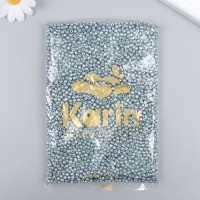 Бисер стекло 6/0 "Серо-бирюзовый" металлик 450 гр Бисер стекло 6/0 "Серо-бирюзовый" металлик 450 гр