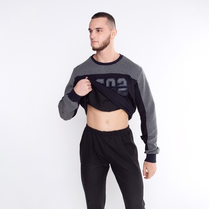 Брюки мужские, цвет черный, размер 54