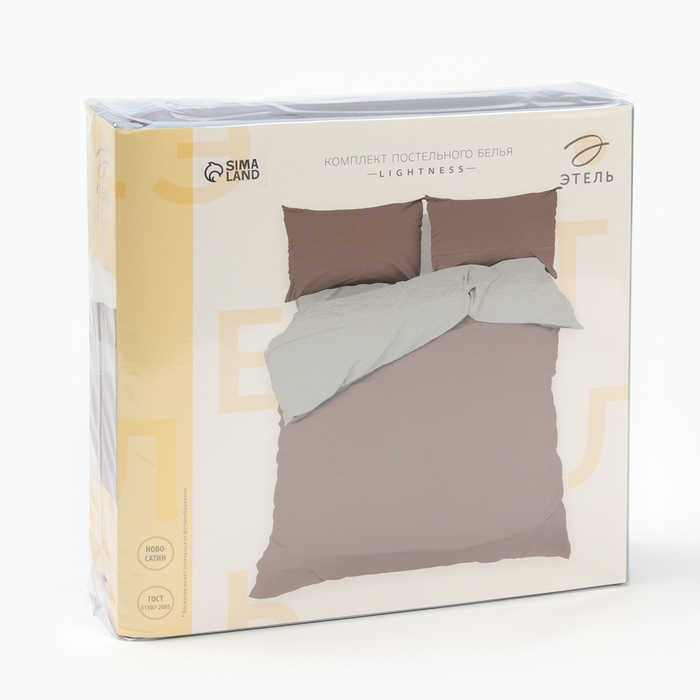 Постельное бельё Этель 2 сп Lightness 180х215 см, 200х225 см, 50х70&plusmn; 3 см-2 шт, новосатин