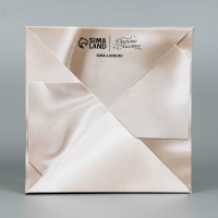 Коробка подарочная для цветов с PVC крышкой, упаковка, &laquo;Шёлк&raquo;, 12 х 12 х 12 см