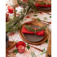 Скатерть новогодняя Доляна New Year 146х110см, 100% хлопок, рогожка 164 г/м2