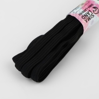 Резинки бельевые, 6 мм, 5,5 &plusmn; 0,5 м, 4 шт, цвет чёрный