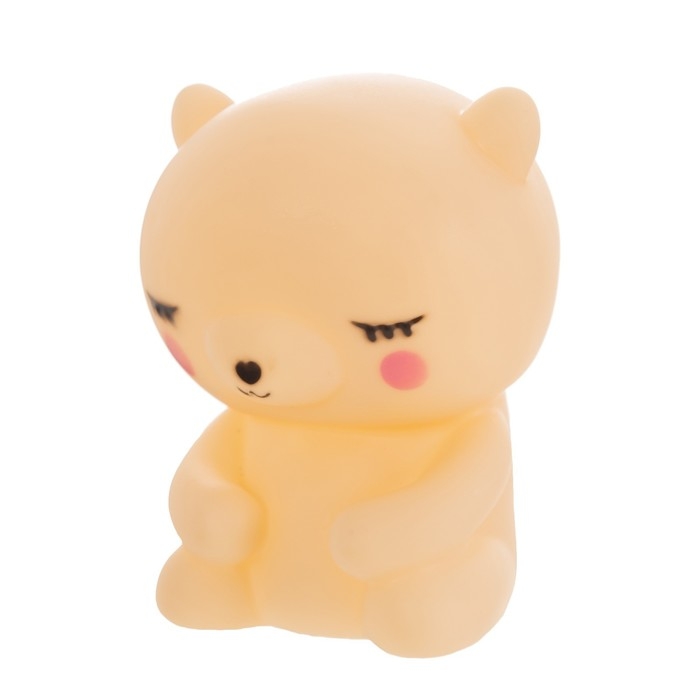 Ночник Ночник "Медвежонок" LED от батареек 3xLR44 желтый 7х7х11,5 см RISALUX