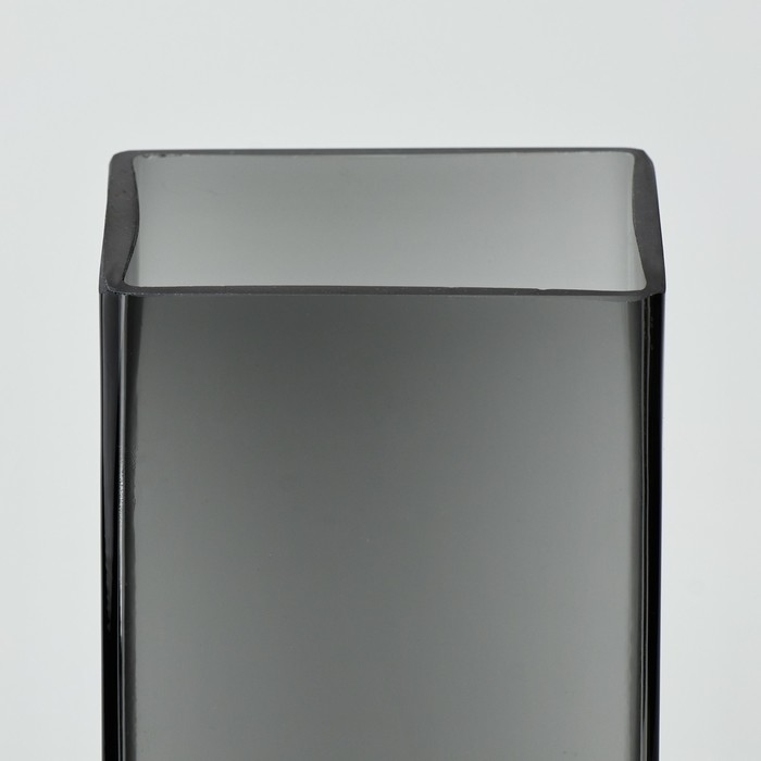 Ваза для цветов &laquo;Форест&raquo; из серого стекла 20,5&times;8&times;8 см