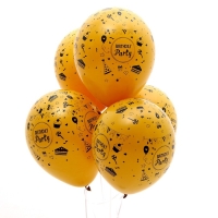 Воздушный шар латексный 12" «Весёлая вечеринка», пастель, цвет жёлтый, 5 шт. Воздушный шар латексный 12" «Весёлая вечеринка», пастель, цвет жёлтый, 5 шт.