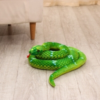 Мягкая игрушка «Змея», 200 см, цвет зелёный Мягкая игрушка «Змея», 200 см, цвет зелёный