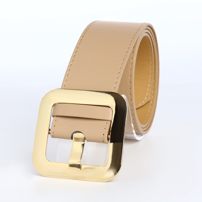 Ремень женский, ширина 4,8 см, пряжка металл, цвет бежевый Ремень женский, ширина 4,8 см, пряжка металл, цвет бежевый