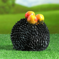Садовая фигура "Еж с яблоками" 20х15см