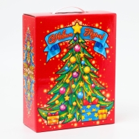 Новый год. Подарочная коробка, Новогодняя "Восточная змея" с пластиковой ручкой 23,5*9,5*30 см. Новый год. Подарочная коробка, Новогодняя "Восточная змея" с пластиковой ручкой 23,5*9,5*30 см.