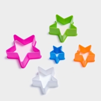 Набор форм для печенья новогодний Доляна &laquo;Звезда&raquo;, 5 шт, цвет МИКС