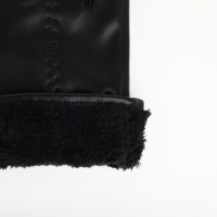 Перчатки женские, безразмерные, с утеплителем, цвет чёрный Перчатки женские, безразмерные, с утеплителем, цвет чёрный