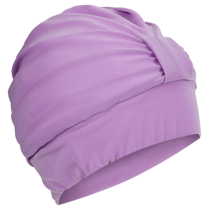 Шапочка для плавания взрослая ONLYTOP, тканевая, обхват 54-60 см, цвет сиреневый
