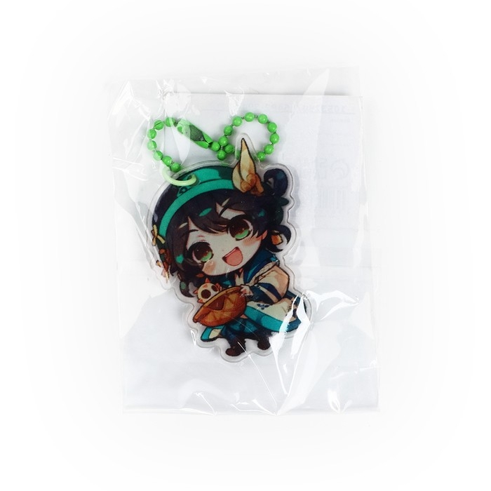 Брелок для ключей акриловый на цепочке &laquo;Девочка&raquo;, 3.8 х 9 см