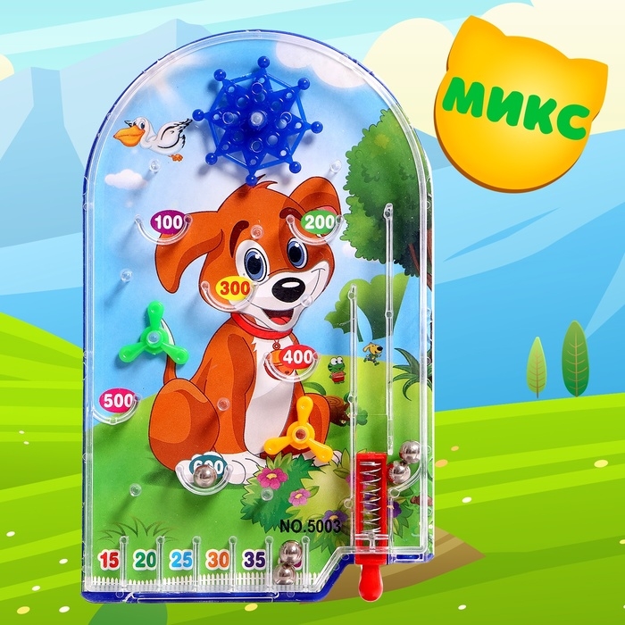 Головоломка-пинбол «Зверята», цвет МИКС Головоломка-пинбол «Зверята», цвет МИКС