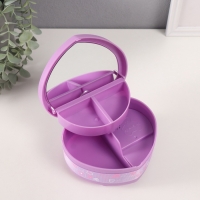 Шкатулка музыкальная механическая "Нежные розы" фиолетовая 12х13,5х10,5 см Шкатулка музыкальная механическая "Нежные розы" фиолетовая 12х13,5х10,5 см