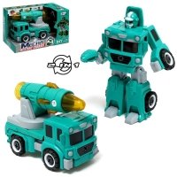 Конструктор винтовой &laquo;Военная техника&raquo;, 2 в 1 робот-машина