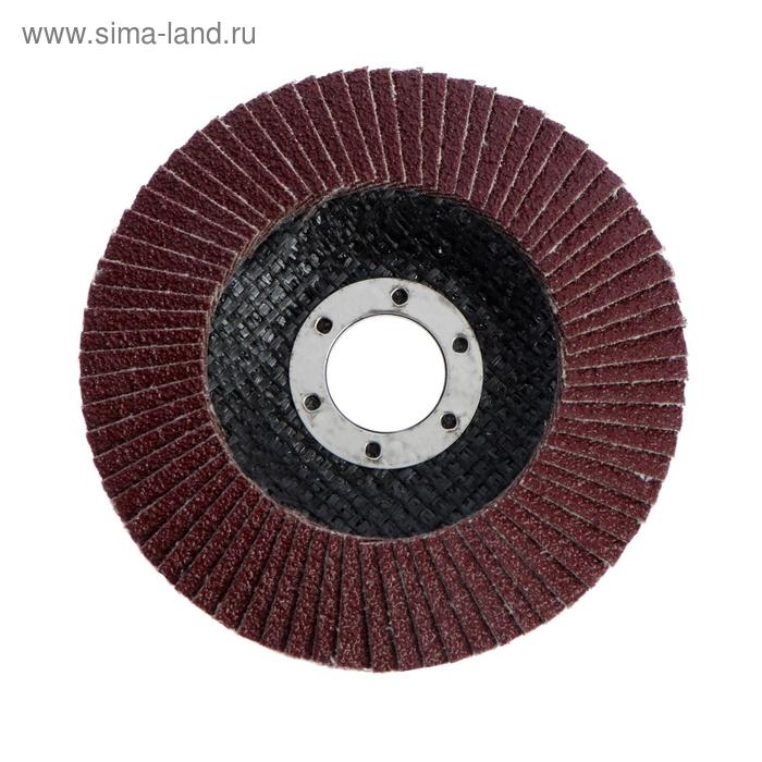 Круг лепестковый торцевой конический ЛОМ, 115 х 22 мм, Р60 Круг лепестковый торцевой конический ЛОМ, 115 х 22 мм, Р60