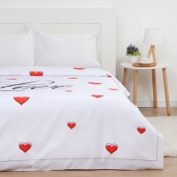 Пододеяльник Этель "Love" 175х215 см, сатин 128 г/м2, 100% хлопок Пододеяльник Этель "Love" 175х215 см, сатин 128 г/м2, 100% хлопок