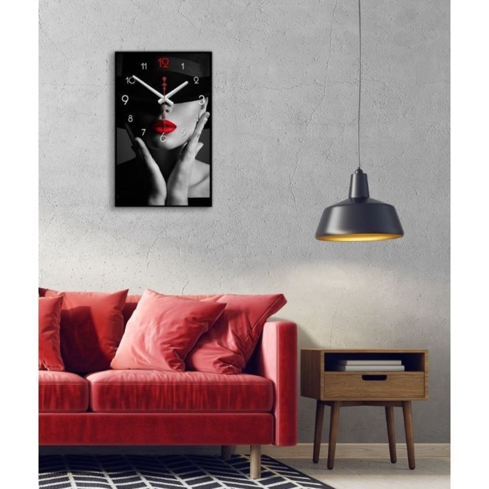 Часы-картина настенные, интерьерные Часы-картина настенные, интерьерные "Девушка", плавный ход, 57 х 35 х 4 см