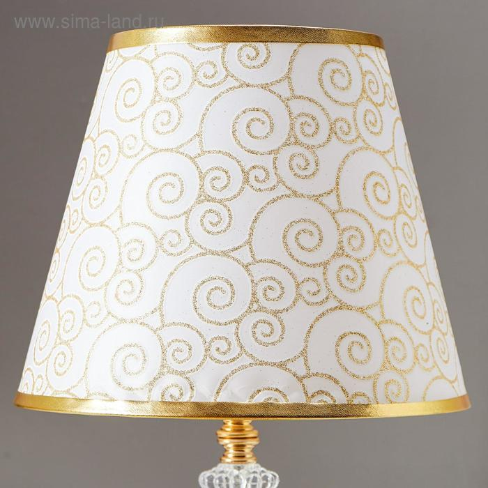 Лампа настольная "Арабис" E27 40W низ с подсветкой 22,5х22,5х33,5 см RISALUX