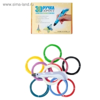 Комплект 3Д ручка NIT-PEN2 фиолетовая + пластик ABS 10 цветов по 10 метров Комплект 3Д ручка NIT-PEN2 фиолетовая + пластик ABS 10 цветов по 10 метров