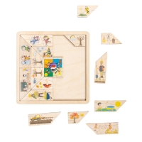 Пазлы из дерева &laquo;Паучок. Времена года&raquo;