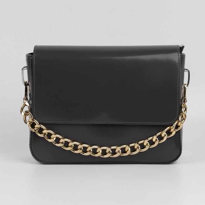 Цепочка для сумки, с карабинами, железная, 22 &times; 16 мм, 30 см, цвет золотой