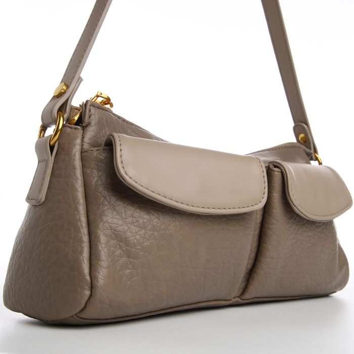 Сумка женская TEXTURA, средний размер, цвет бежево-серый Сумка женская TEXTURA, средний размер, цвет бежево-серый