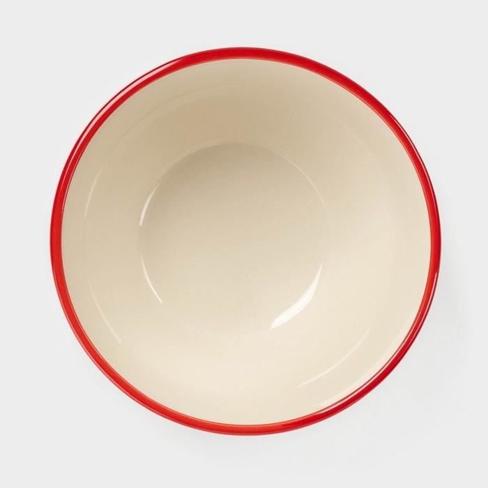 Салатник новогодний Доляна «Нордик», 800 мл, d=14,5 см, цвет бежевый Салатник новогодний Доляна «Нордик», 800 мл, d=14,5 см, цвет бежевый