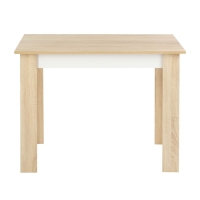 Стол обеденный Лайт Эко, 1000х600х750, Дуб сонома/Белый глянец Стол обеденный Лайт Эко, 1000х600х750, Дуб сонома/Белый глянец