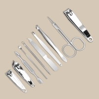 Набор маникюрный &laquo;Soft&raquo;, 10 предметов, в футляре, цвет МИКС