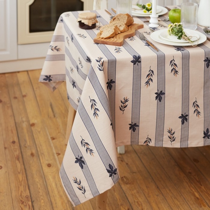 Скатерть  Этель "Leaves" 149х220см, 100% хл, репс 220 г/м2