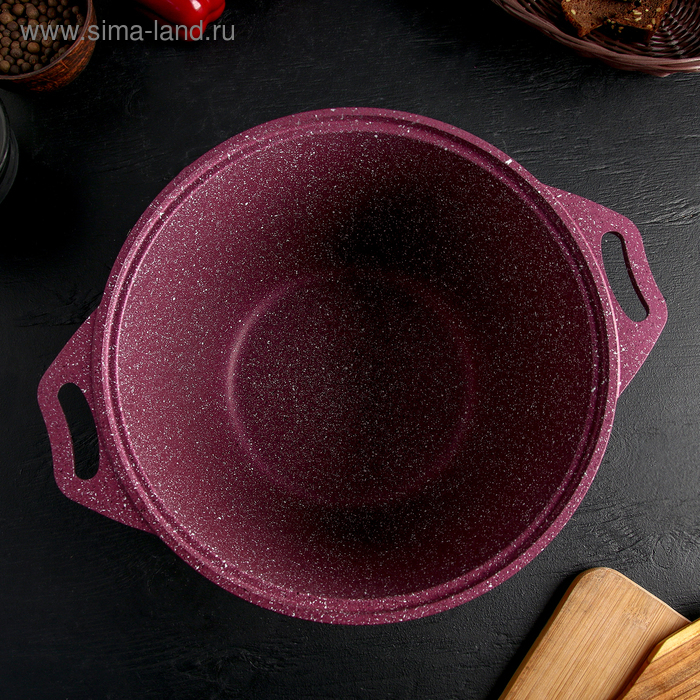 Кастрюля Trendy style, 4 л, d=26 см, антипригарное покрытие, цвет фиолетовый Кастрюля Trendy style, 4 л, d=26 см, антипригарное покрытие, цвет фиолетовый