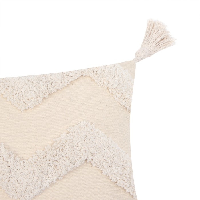 Наволочка декоративная &laquo;Этель&raquo; Бохо, 45х45 см, цвет молочный, 100% хлопок