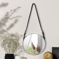 Зеркало настенное «Антураж», d зеркальной поверхности 28 см, цвет серебристый/МИКС Зеркало настенное «Антураж», d зеркальной поверхности 28 см, цвет серебристый/МИКС