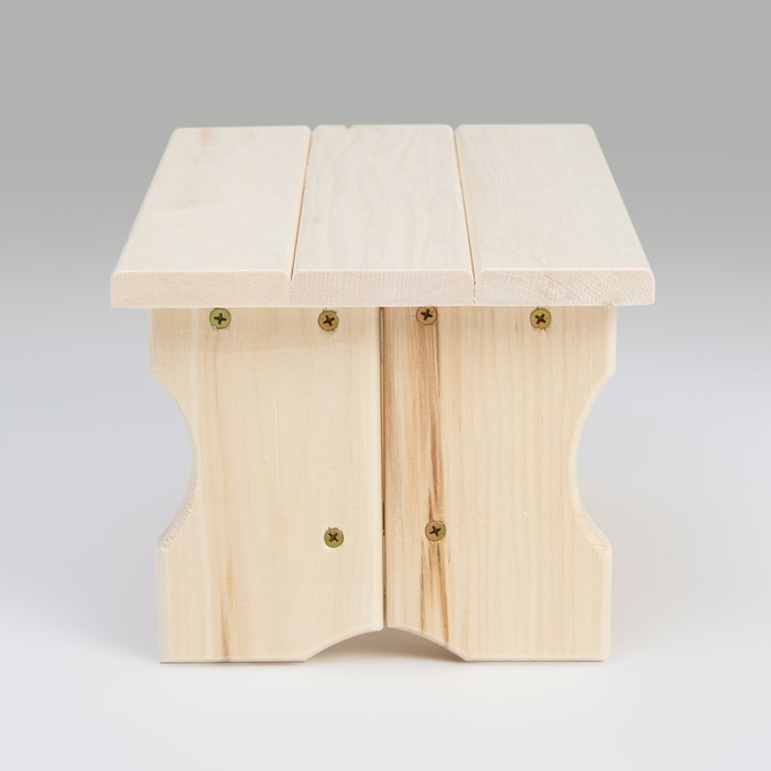 Лавочка низкая, 35&times;21&times;17см, из липы "Первый сорт", "Добропаровъ"