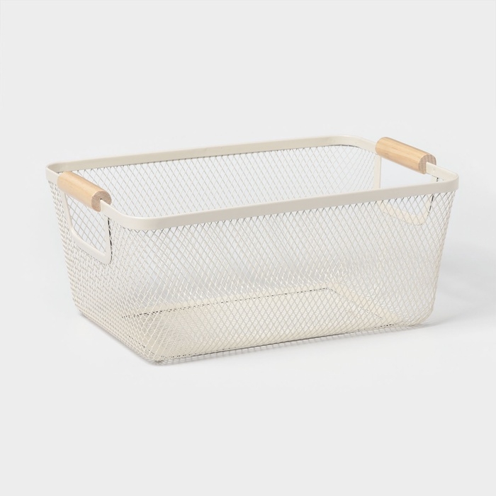 Корзинка универсальная прямоугольная "Миди", 32х20,5х14 см, цвет бежевый