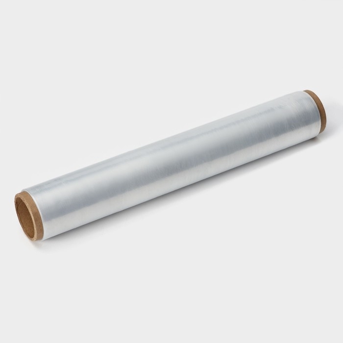 Плёнка пищевая Доляна, 30 см &times; 100 м, 8 мкм, цвет белый