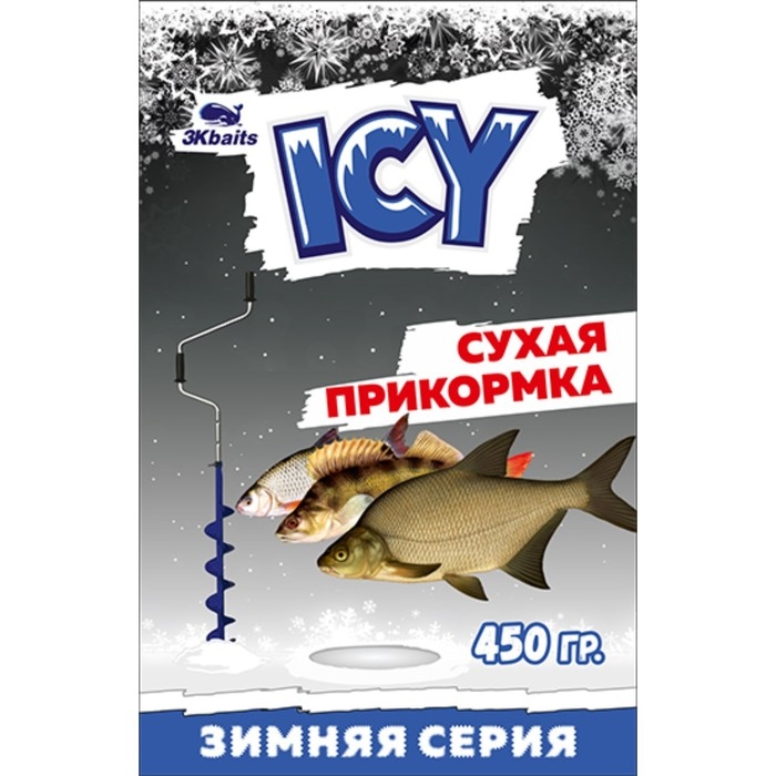 Прикормка зимняя ICY «Универсал» сухая, пакет, 450 г Прикормка зимняя ICY «Универсал» сухая, пакет, 450 г