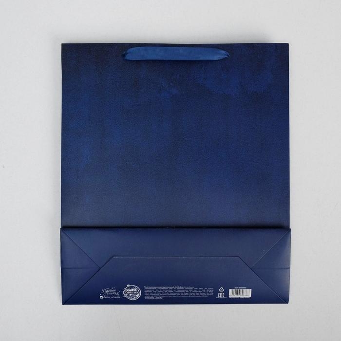 Пакет подарочный ламинированный вертикальный, упаковка, &laquo;С праздником&raquo;, M 25.5 х 30 х 9 см