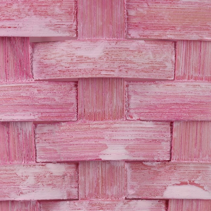 Набор корзин, 19х7,5х9,5/31 см, 22х9х11/34 см, 24х9х11,5/35 см, 3 шт, розовые, бамбук Набор корзин, 19х7,5х9,5/31 см, 22х9х11/34 см, 24х9х11,5/35 см, 3 шт, розовые, бамбук